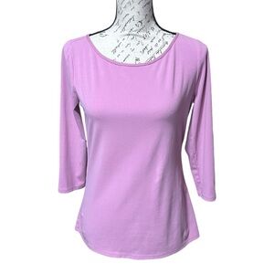 WHBM Pink 3/4 Sleeve Top Size Small
